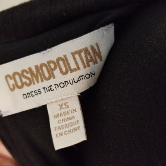 Cosmopolitan Dress the Population Black Stretch Dress Size XS EUC - Picture 11 of 13
